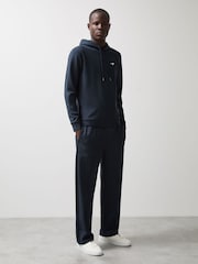 Reiss Airforce Blue Apex McLaren F1 Team Interlock Hoodie - Image 3 of 8