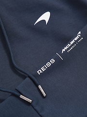 Reiss Airforce Blue Apex McLaren F1 Team Interlock Hoodie - Image 8 of 8