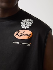 Reiss Black Racer McLaren F1 Team Logo Vest - Image 4 of 8