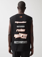 Reiss Black Racer McLaren F1 Team Logo Vest - Image 5 of 8