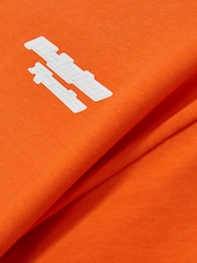 Reiss Papaya Orange Nakata McLaren F1 Team Oversize Logo T-Shirt Unisex Fit - Image 9 of 9
