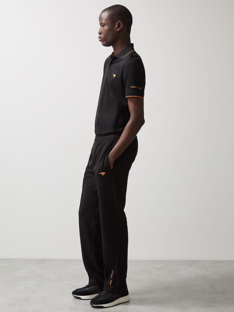 Reiss Black Crypto McLaren F1 Team Cotton Polo Shirt - Image 3 of 9