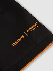 Reiss Black Crypto McLaren F1 Team Cotton Polo Shirt - Image 9 of 9