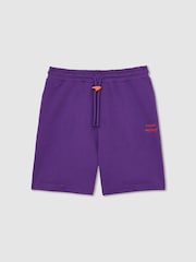 Reiss Purple Knox McLaren F1 Team Drawstring Shorts - Image 2 of 8