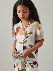 Reiss Multi Tommi Printed Cuban Collar Shirt - Image 3 of 4