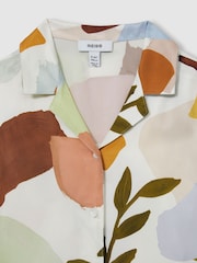 Reiss Multi Tommi Printed Cuban Collar Shirt - Image 4 of 4