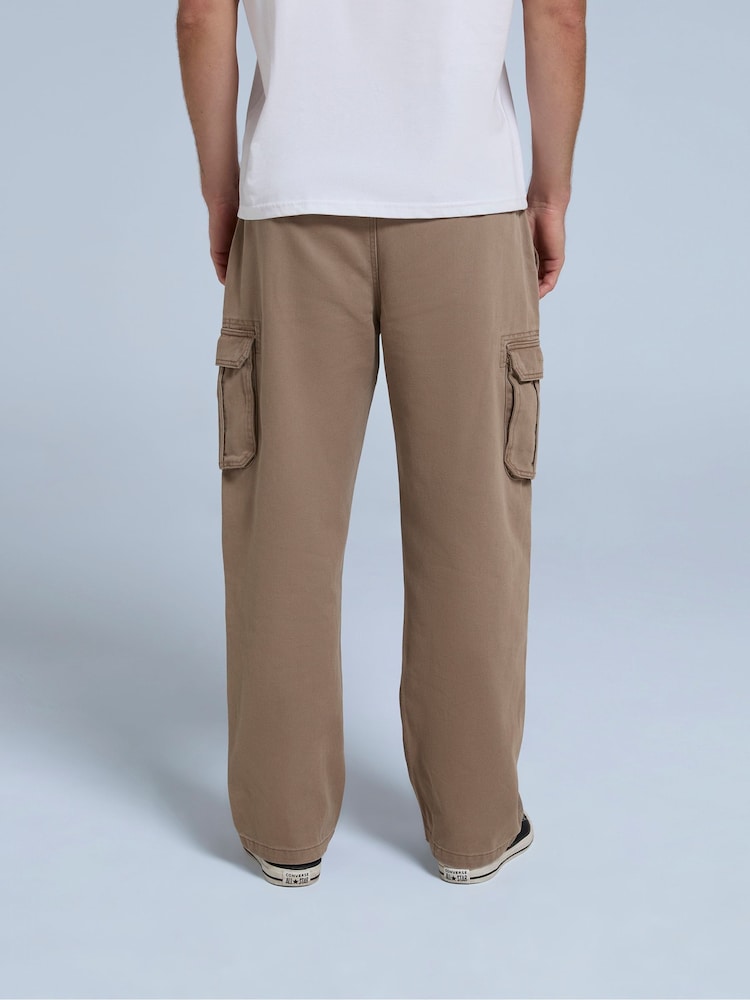 Animal Brown Dusk Mens Cargo 100% Cotton Trousers - Image 3 of 4