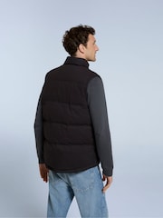 Animal Black Fistral Mens Padded Borg Lined 100% Cotton Gilet - Image 2 of 4
