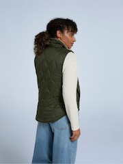 Animal Green Hayle Womens Borg Lined Gilet - Image 4 of 4