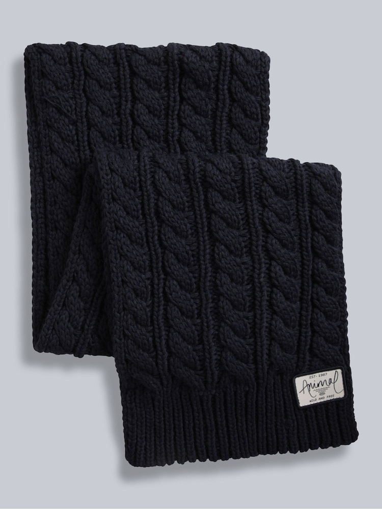 Animal Blue Becky Womens Knit Scarf - Image 1 of 4