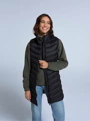 Animal Black Womens Frankie Padded Longline Gilet - Image 4 of 4