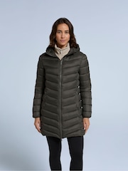 Animal Green Frankie Womens Padded Longline Jacket - Image 2 of 4