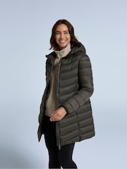Animal Green Frankie Womens Padded Longline Jacket - Image 3 of 4