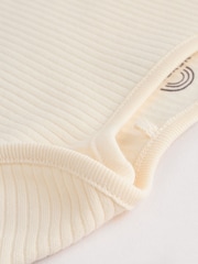 Cream Baby Short Sleeve Bodysuits 5 Pack - Image 11 of 15