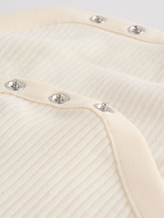 Cream Baby Short Sleeve Bodysuits 5 Pack - Image 13 of 15