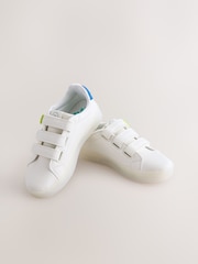 White Happy Face Light Up Touch Fastening Trainers - Image 8 of 8