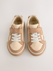 Brown Bear Standard Fit (F) Touch Fastening Elastic Lace Trainers - Image 3 of 6