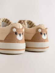 Brown Bear Standard Fit (F) Touch Fastening Elastic Lace Trainers - Image 4 of 6