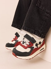 Red Mickey Mouse Elastic Lace Trainers - Image 1 of 7