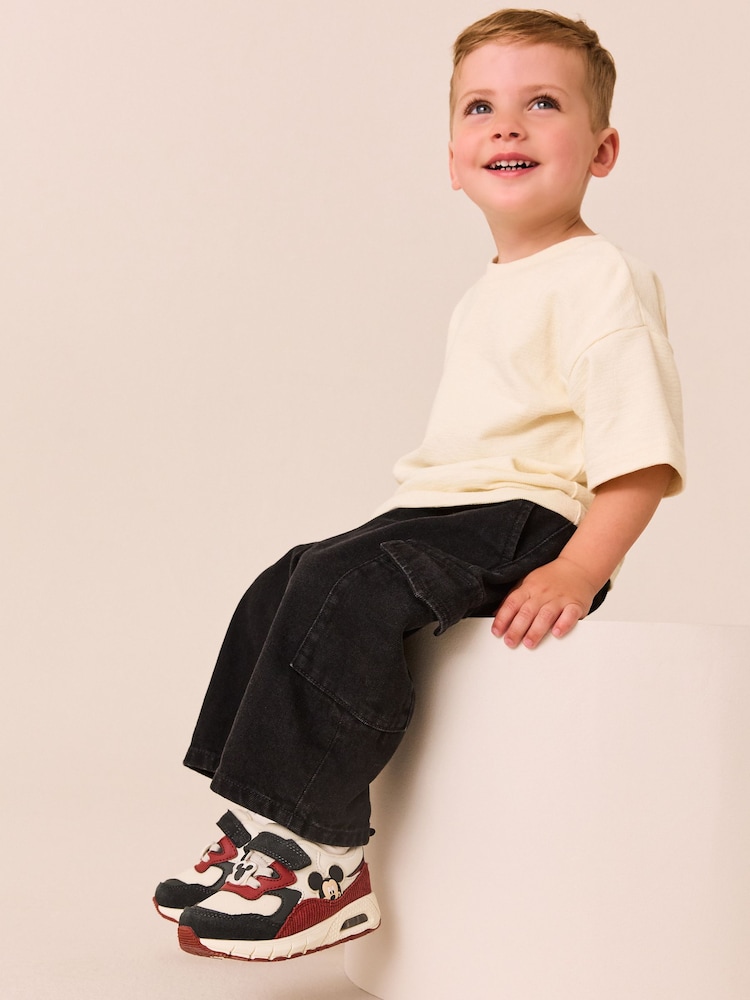 Red Mickey Mouse Elastic Lace Trainers - Image 2 of 7 Red Mickey Mouse Elastic Lace Trainers - Image 2 of 7