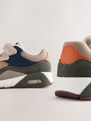 Neutral/Green Elastic Lace Trainers - Image 4 of 5