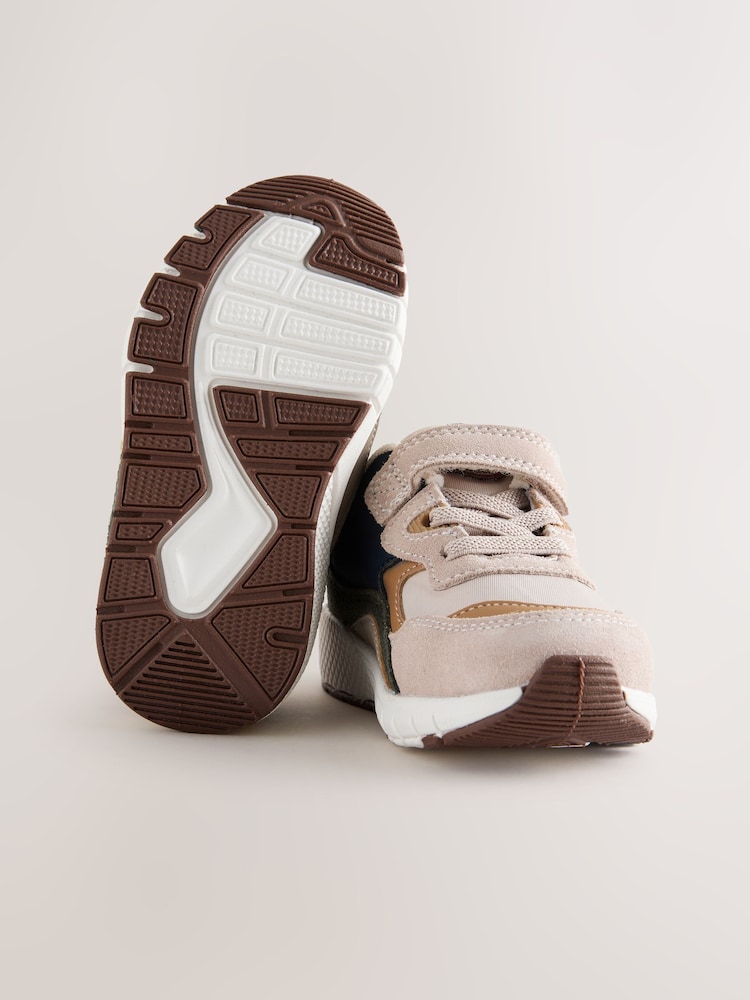 Neutral/Green Elastic Lace Trainers - Image 5 of 5