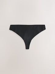 Black/White/Praline Nude Thong No VPL Lace Back Briefs 3 Pack - Image 11 of 13