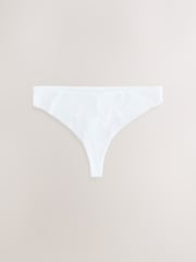 Black/White/Praline Nude Thong No VPL Lace Back Briefs 3 Pack - Image 9 of 13