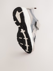 Grey Touch Fastening Elastic Lace Trainers - Image 8 of 8