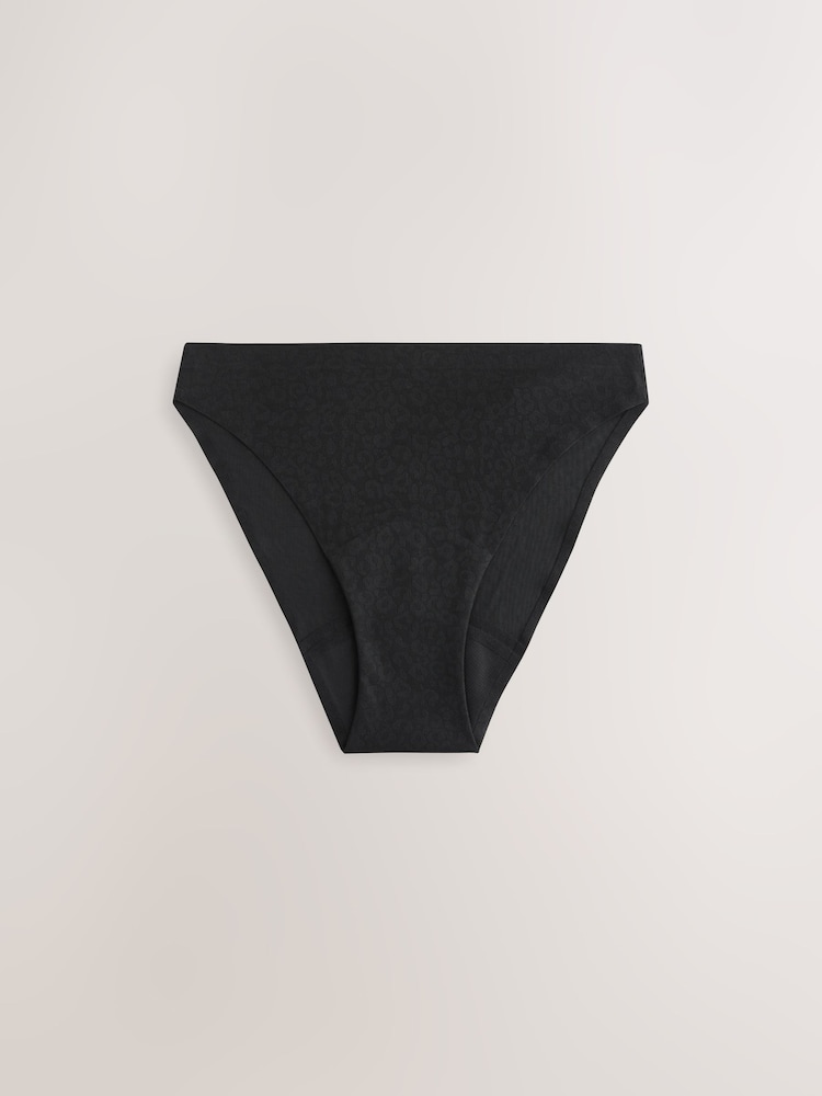 Black Brazilian Anti Leak Knickers 2 Pack - Image 2 of 8 Black Brazilian Anti Leak Knickers 2 Pack - Image 2 of 8