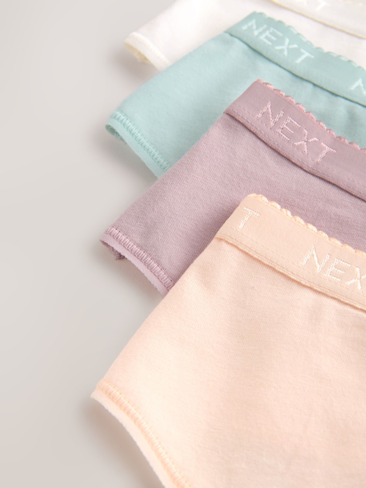 Pastell - Baumwollreiche Muschelsaum-Slips, 4er-Pack - Bild 10 von 10 Pastell - Baumwollreiche Muschelsaum-Slips, 4er-Pack - Bild 10 von 10