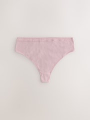 Pastell - Baumwollreiche Muschelsaum-Slips, 4er-Pack - Bild 6 von 10