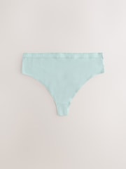 Pastell - Baumwollreiche Muschelsaum-Slips, 4er-Pack - Bild 7 von 10