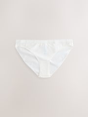 Pastel Scallop Logo High Leg Cotton Logo Knickers 4 Pack - Image 8 of 10