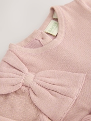 Baker by Ted Baker Knitted Glitter Mesh Mockable Dress - Image 4 of 7
