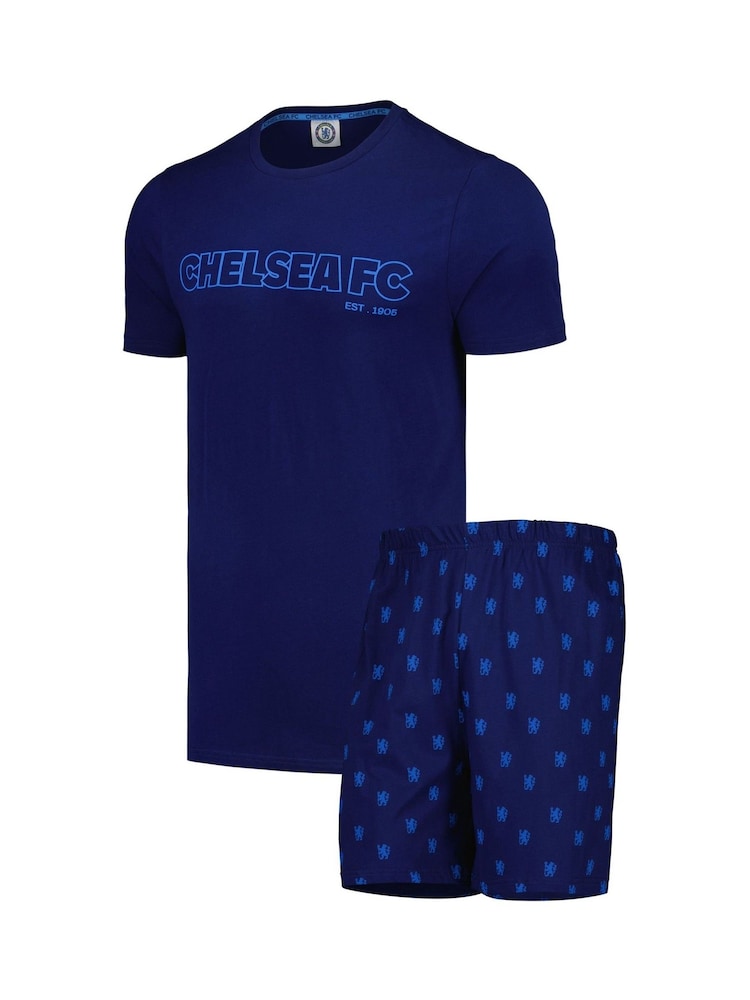 Fanatics Blue Chelsea Short Lounge Set - Image 1 of 3 Fanatics Blue Chelsea Short Lounge Set - Image 1 of 3