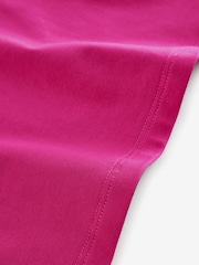 Balmain Pink Short Sleeve Logo Jersey Dress - Image 4 of 4