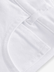 Balmain Denim White Skirt With Metail Button Detail - Image 5 of 6