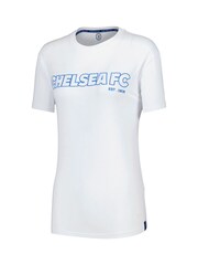 Fanatics Womens Blue Chelsea Check Short 100% Cotton Lounge Set - Image 2 of 3