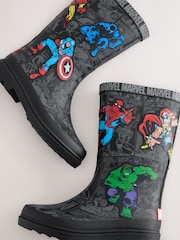 Negro - Marvel Comic Print Wellies - Imagen 4 de 5