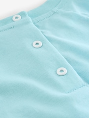 Balmain Baby Blue Short Sleeve Logo T-Shirt - Image 4 of 5