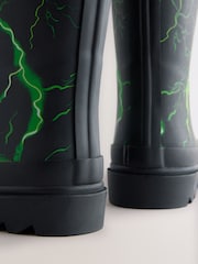 Green Lightning Rubber Wellies - Image 7 of 7