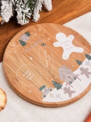 Personalised Gingerbread Christmas Bamboo Platter by My 1st Years - Image 1 of 4