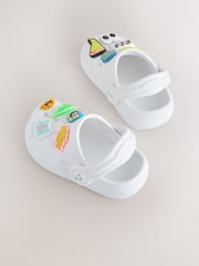 White Happy Face Character Clogs - Image 2 of 6