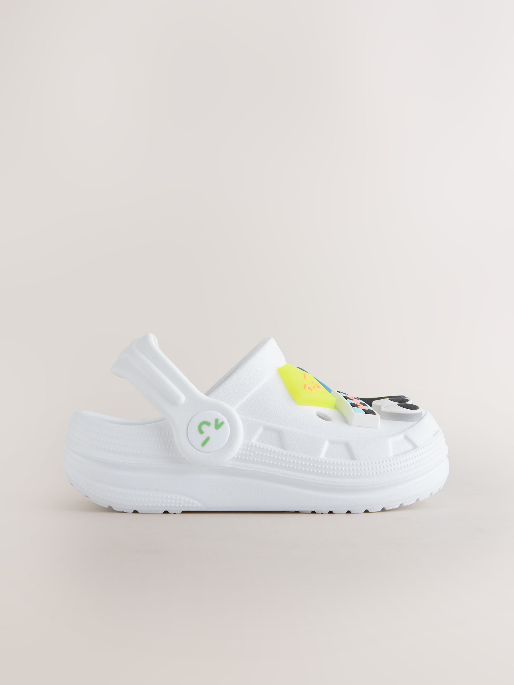 Buy White Happy Face Character Clogs from Next Ireland