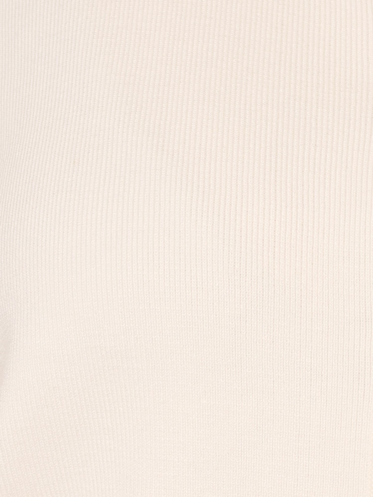 Adrianna Papell Crew Neck Tipped Bow Pocket Long Sleeve White Cardigan Sweater - Image 7 of 7
