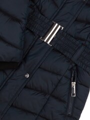 M&Co Blue Belted Padded Coat - Image 5 of 5