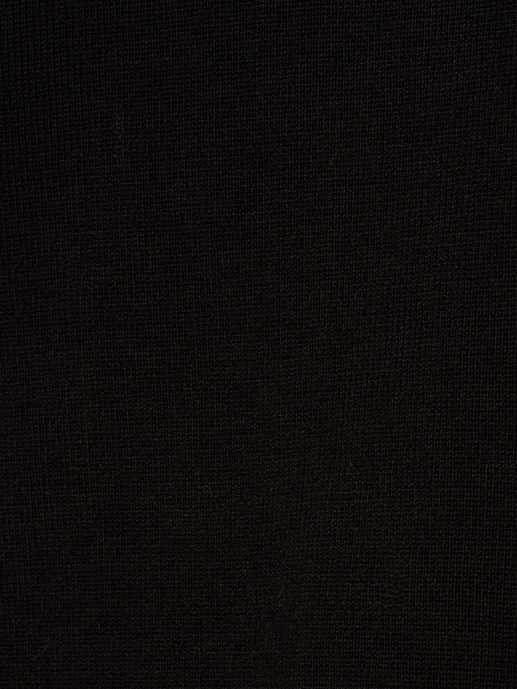 Adrianna Papell V-Neck Solid Twofer Black Sweater With Lace Combo - Image 7 of 7