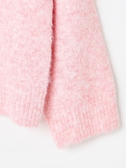 Oliver Bonas Pink Fluffy Cat Knitted Jumper - Image 7 of 8