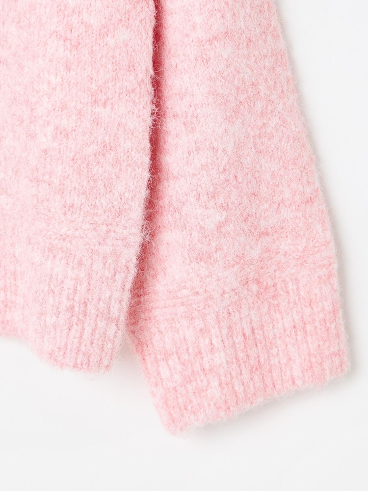Oliver Bonas Pink Fluffy Cat Knitted Jumper - Image 7 of 8